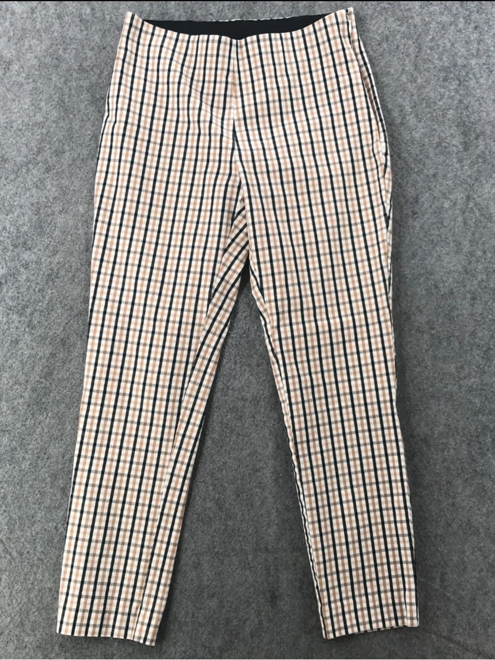 a new day Plaid Women’s Chinos - Beige & Black-Size 10